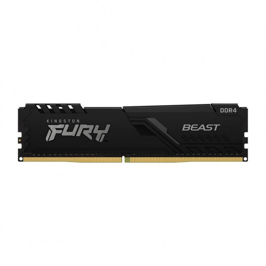 Memória Kingston Fury Beast, 16GB, 3200MHz, DDR4, CL16, Preto - KF432C16BB1/16