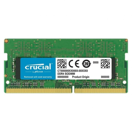 Memória Notebook Crucial, 16GB, DDR4-2666, SODIMM 1.2V CL19 - CT16G4SFRA266