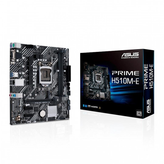 Placa Mãe ASUS PRIME H510M-E, Chipset H510, Intel LGA 1200, mATX, DDR4, 90MB17E0-C1BAY0