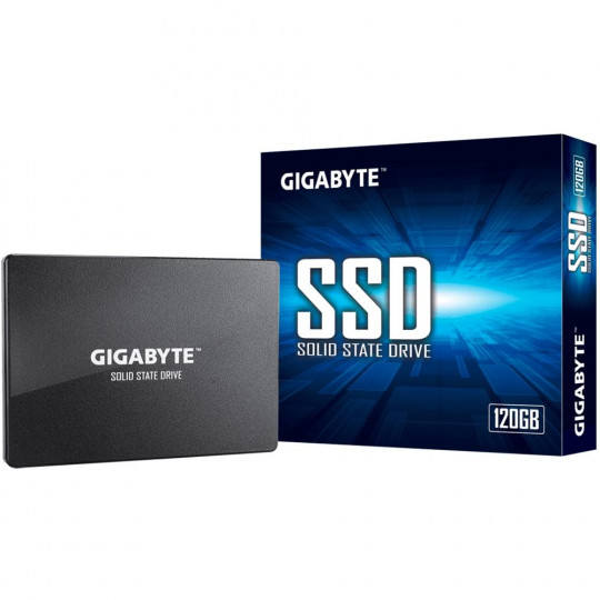 HD SSD Gigabyte 120GB, SATA, Leitura 500MB/s, Gravação 380MB/s 