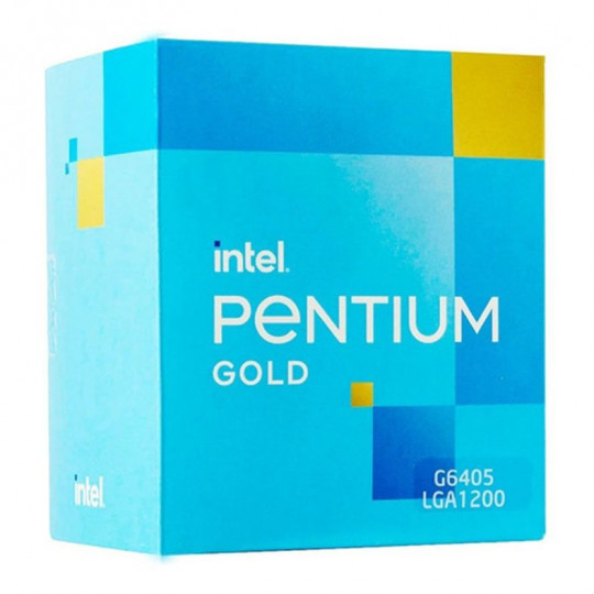 Processador Intel Pentium Gold G6405 4.1GHz 4MB, 10ª Geração, Comet Lake, LGA 1200, BX80701G6405